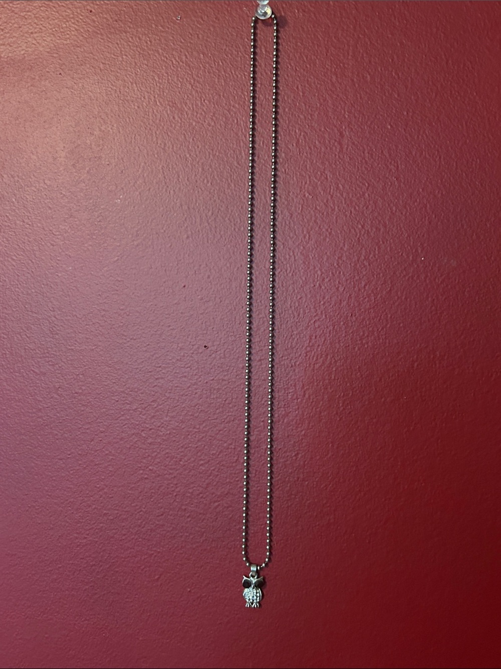 Silver Tone Owl Pendant Necklace - Women's Jewelry